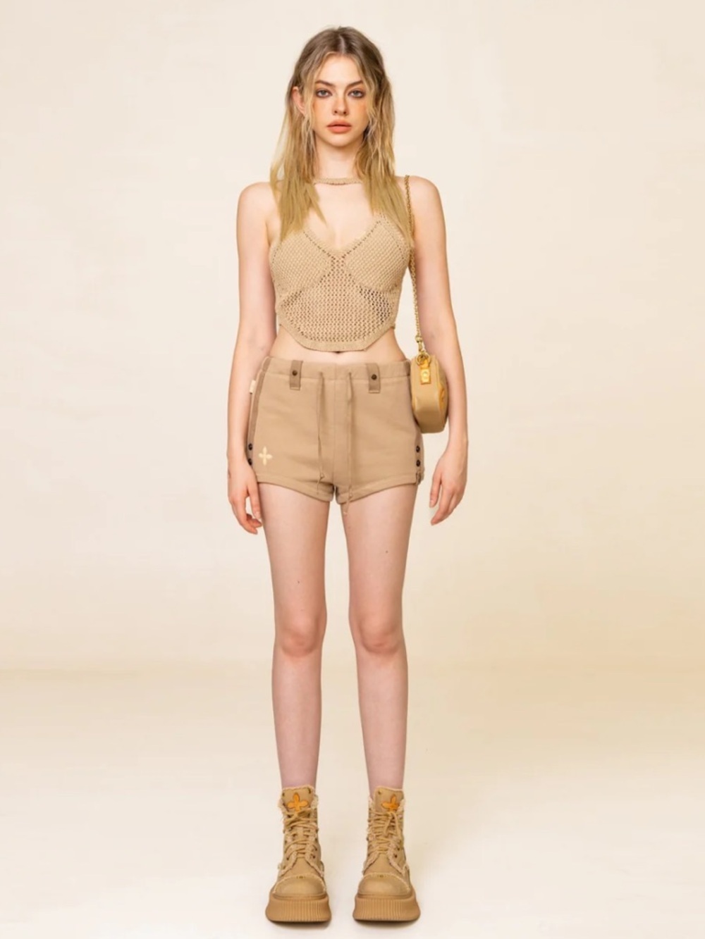 SMFK WildWorld Adventure Camping Shorts In Wheat